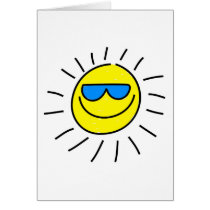 Glücklicher Sun karten