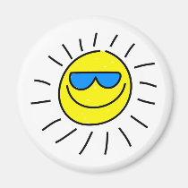 Glücklicher Sun magnete