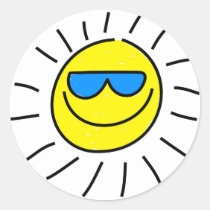 Glücklicher Sun aufkleber