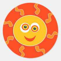 Glücklicher Sun aufkleber