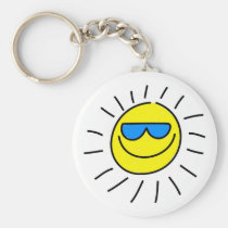 Glücklicher Sun schlüsselanhänger
