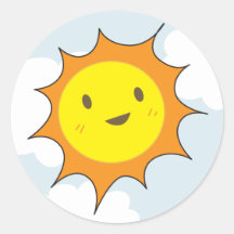 Glücklicher Sun Sticker