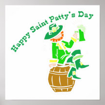 Glücklicher Tag St. Patricks Posterdrucke