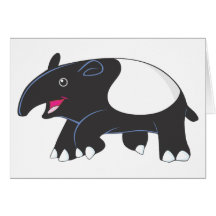 Glücklicher Tapir Grußkarten