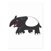 Glücklicher Tapir Postkarten