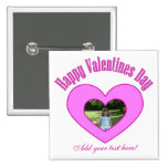Glücklicher Valentinstag-Bild-Knopf Anstecknadelbuttons