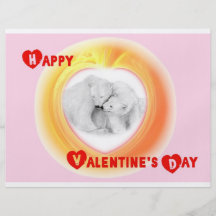 Glücklicher Valentinstag! Flyerbedruckung