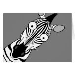 GLÜCKLICHER ZEBRA GRUßKARTE
