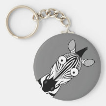 GLÜCKLICHER ZEBRA KEYCHAIN SCHLÜSSELBÄNDER