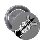 GLÜCKLICHER ZEBRA-KNOPF ANSTECKNADEL