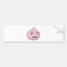 Glücklicher Zwiebel-Gemüse-Cartoon Autosticker