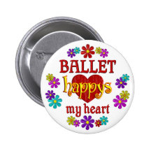 Glückliches Ballett Anstecknadelbuttons