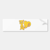 Glückliches Brown-Eichhörnchen Autosticker
