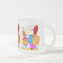 Glückliches Chanukka helles Dreidels Tassen