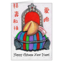 Glückliches Chinesisches Neujahrsfest! Karte