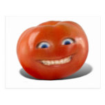 Glückliches Gesichts-lächelnde Tomate Postkarte