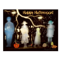 Glückliches Halloween! Postkarte