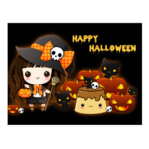Glückliches Halloween Postkarte