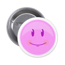 Glückliches rosa Gesicht Buttons