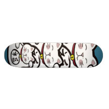 Glücklichkatzen Bedrucktes Skateboard