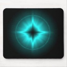 Glückssterne mintgrün schwarz  Artdeco Mousepad