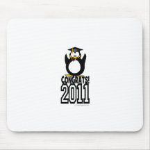 GLÜCKWUNSCH AbschlussPenguin 2011 Mauspad