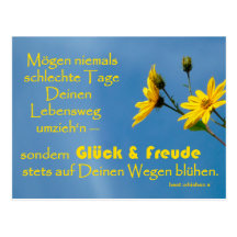 Glückwunsch-Postkarte mit Irischem Segensspruch