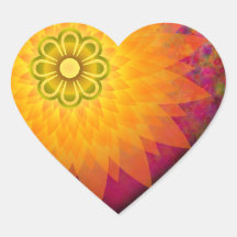 Glühen-Blumen Sticker