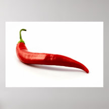 Glühendes Paprika-Pfeffer-Plakat