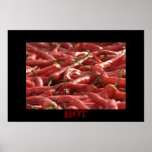 Glühendes Paprika-Plakat