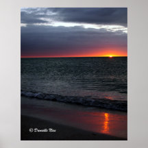 Glühendes Plakat
