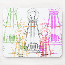 Glühlampe Edison Mousepad