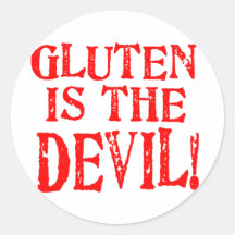 Gluten-freie abdominale Entwürfe keine Weise Sticker