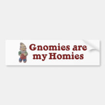 Gnomies sind mein Homies Autoaufkleber