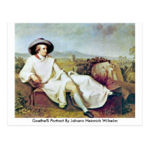 Goethe Porträt durch Johann Heinrich Wilhelm Postkarten