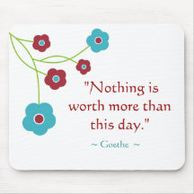 Goethe Zitat inspirierend Mousepad