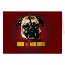 goin zu den Hunden Grußkarte