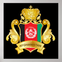 Gold Afghanistan Plakatdruck
