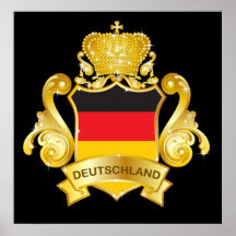 Gold Deutschland Poster