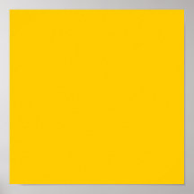 Gold FFCC00 Poster