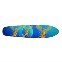 Gold Jeweled Drache-Skateboard Individuelles Skateboard