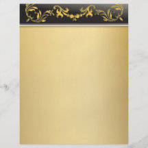 Gold mit Gold auf schwarze Grenzdekorativem Flyer