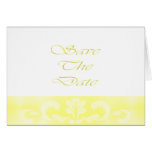 Gold und Weiß Save the Date Karten