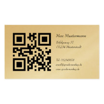 Gold Visitenkarte (individuell gestaltbar)