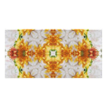 Goldchrysantheme-Kaleidoskop-Kunst 1 Individuelle Foto Karte