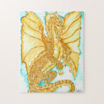 Golddrache Foto Puzzles