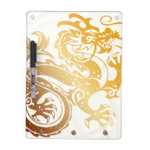 Golddrache mit keltischem Knoten - 2 - Anschlagbre Whiteboards