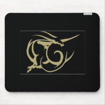 Golddrache Mousepads