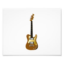 GoldE-Gitarren-Zischenspindelkasten Fotodruck