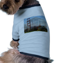 Golden gate bridge-Collage mit Standseilbahn 2.jpg Hund Tshirt
